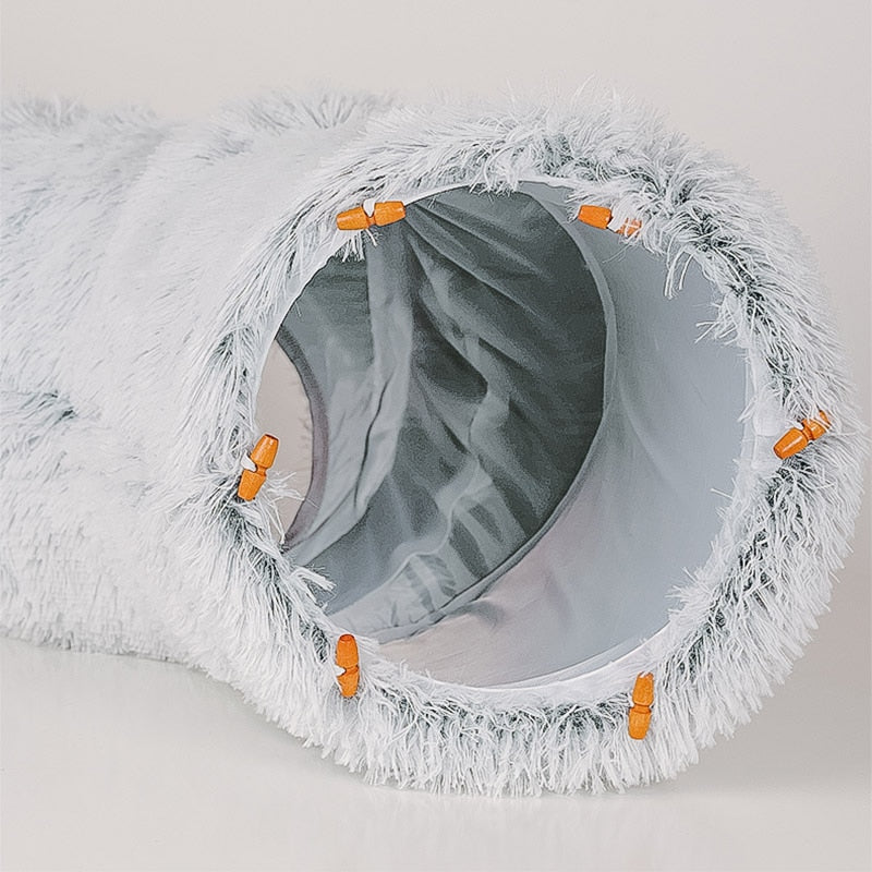 2 In 1 Round Tunnel Cat  Cozy Beds